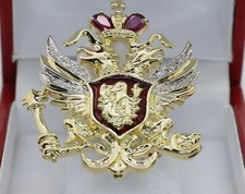 Spilla aquila doppia testa