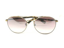 occhiali da sole uomo metallo oro rotondi donna lenti sfumate marroni ICEBERG