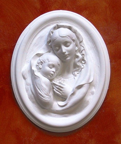 Bassorilievo gesso bianco - bassorilievo,