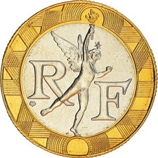 Monnaie, France, Génie, 10