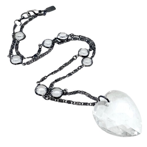 Collana cuore lucite - , 19"
