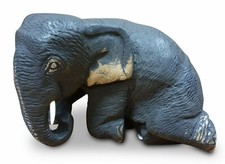 Scultura Di Elefante In Legno