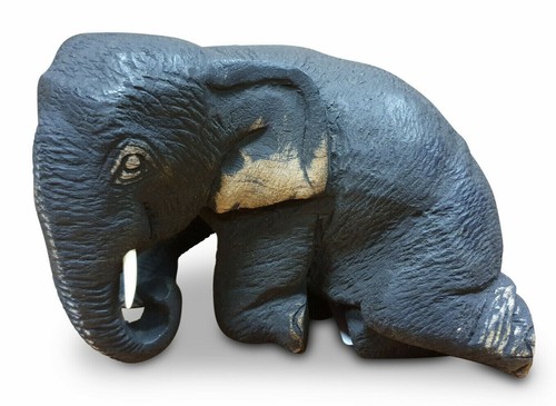 Scultura elefante legno - in,