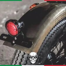 🇮🇹 Stop Faro Moto Cafe Racer Scrambler Custom  con luce e porta targa.