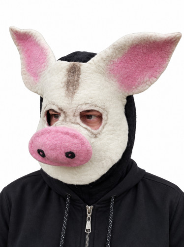 Maschera maiale fatta - maiale, a