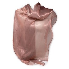 Stola cerimonia organza rosa antico coprispalle elegante sciarpa foulard