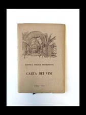 Enoteca italica permanente Carta dei vini 1965