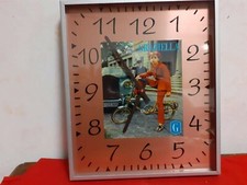 OROLOGIO  DA PARETE  BICI GRAZIELLA   PUBBLICITARIO   VINTAGE    targa tabella