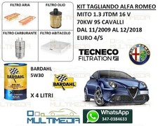 Kit tagliando olio bardahl - olio,