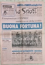 LO SPORT DEL MEZZOGIORNO 15/9/1962 NAPOLI SQUADRA SCHIERATA  1*gg contro la ROMA