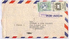 ai2987 - VENEZUELA - Storia Postale - COPERTINA POSTA AEREA per Italia 1957 Francobollo Hotel