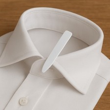 Set 12x Stecche per Colletti Camicia - 3 Misure - 4 Stecche per misura - Bianco 