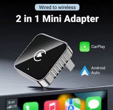 Adattatore Wireless CarPlay Android Auto Universale USB + Type-C iPhone Samsung