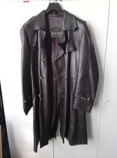 Trench  uomo vintage in pelle