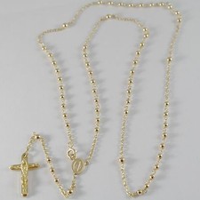 COLLANA ROSARIO ORO GIALLO 750