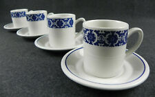 Servizo Set 4 Tazzine in porcellana da caffè the WHITE STONE Made in Italy L M