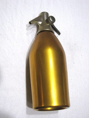 Bottiglia seltz giallo oro