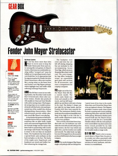Guitar one fender hohn - guitar,