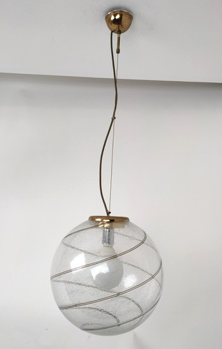 Lampadario palla sfera vetro - lampadario,