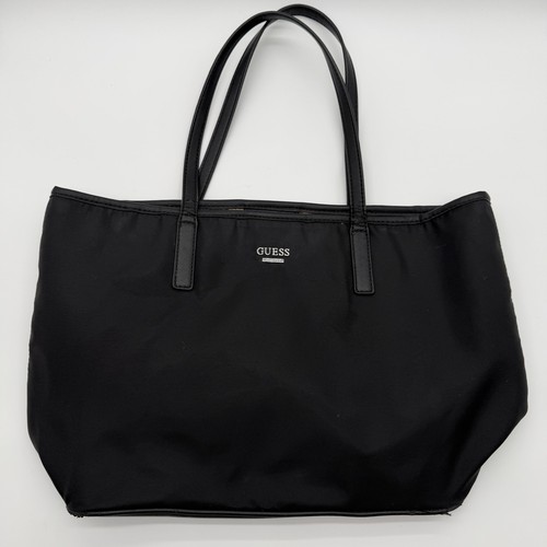 Guess black women tote - black, logo