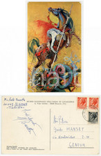 1970 VIGONE Michele BARETTA "San Giorgio" - Cartolina con AUTOGRAFO VG