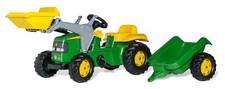 R02311 John Deer con caricatore frontale e rimorchio Rolly giocattoli 