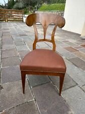 4  Antiche Sedie In Noce Stile Biedermeier Primi 900