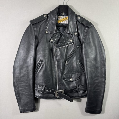 Giacca moto pelle nera schott - giacca,