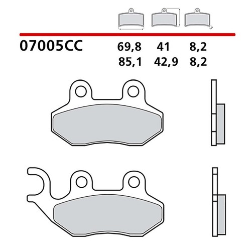 Brembo kit pastiglie freno - brembo,