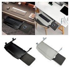 Vassoio per Tastiera Sotto Scrivania Cassetto Scorrevole Supporto Estraibile