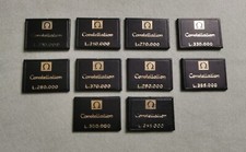 Omega rare Constellation lot n. 10 display tag with price leather black good