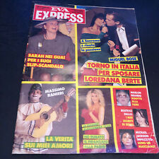 EVA EXPRESS 12 ANNO 1988 - MICHAEL JACKSON MASSIMO RANIERI STALLONE COSTNER BOSè