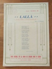 spartito musicale - serie "GLORIA" H - LALLA' valzer cantabile - E. Rusconi
