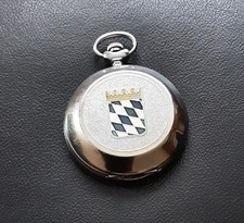 vecchio orologio/orologio da tasca con coperchio a molla - "Molnija", coperchio a molla con motivo - Baviera 