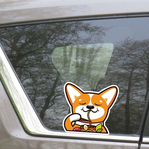 Adesivo auto corgi - auto,