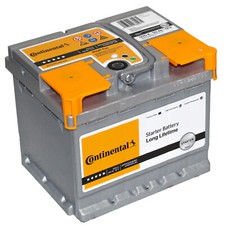 Batteria Auto Continental 50Ah 500A 12v = FIAMM 50 Ah BOSCH 44Ah