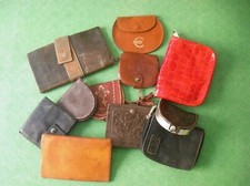 BORSELLINI PORTA MONETE ASTUCCI VINTAGE LOTTO STOCK 11 PEZZI