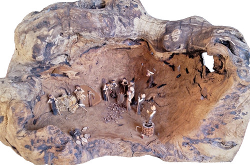 Presepe grotta legno - presepe,