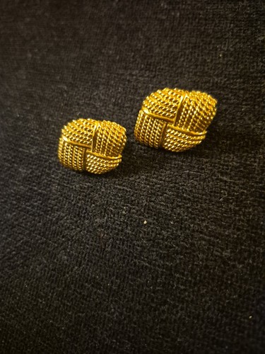 Orecchini vintage placcati oro