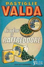 Poster Manifesto Locandina Pubblicitaria Pastiglie Valda Francia Stampa 32x47 Cm