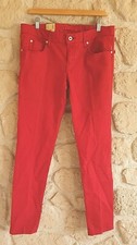 Jeans femme rouge skinny neuf