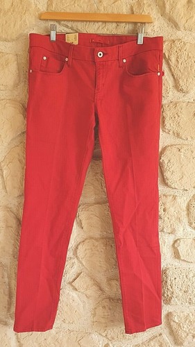 Jeans femme rouge - skinny, neuf