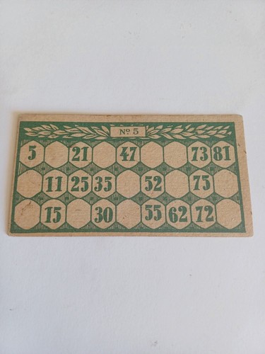 Antica cartella tombola - antica,