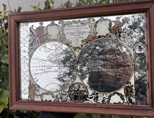 Vintage Mappe Monde Carte