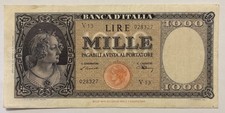 Italy 1000 lire 1947 p-82 VF