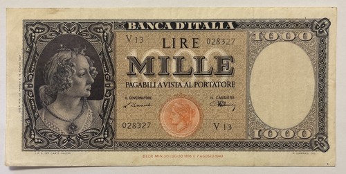 Italy 1000 lire - p-82, vf