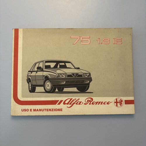 Alfa romeo ie uso - 75, 1.8
