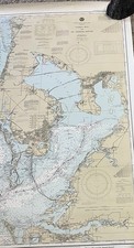 Mappa nautica vintage Tampa Bay St.Joseph Sound NOAA 30a edizione novembre 16/85 LORAN-C 11412