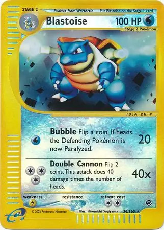 Blastoise 165 pokemon - 36/165,
