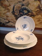 Richard Ginori - Servizio Da Tavola X6 Museo Fiori Blu (12 Piani+6Fondi+6Dolce)